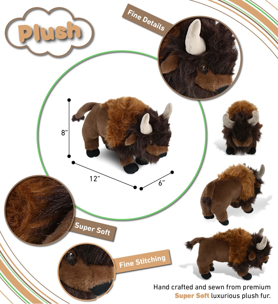 SUPER-SOFT PLUSH - BUFFALO 13"