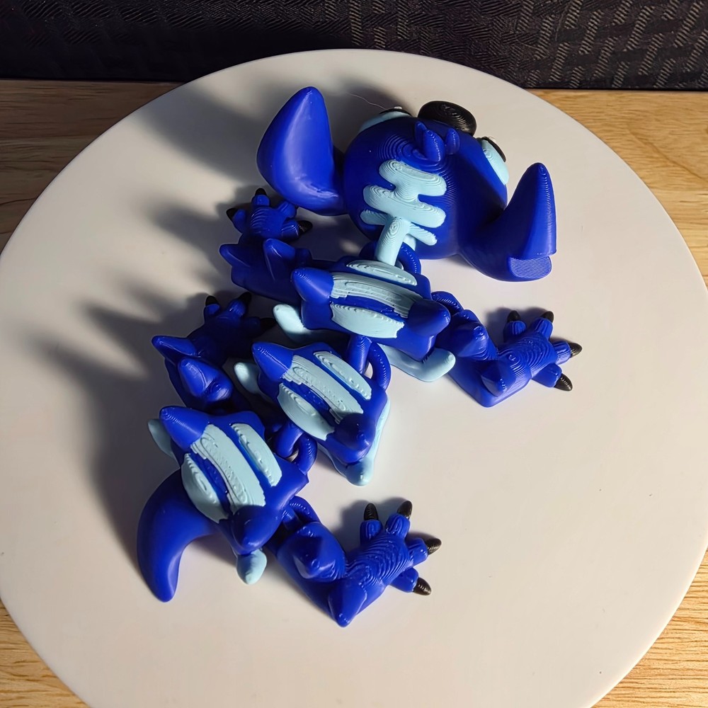 Stitch Dragon, 3D Printed Items