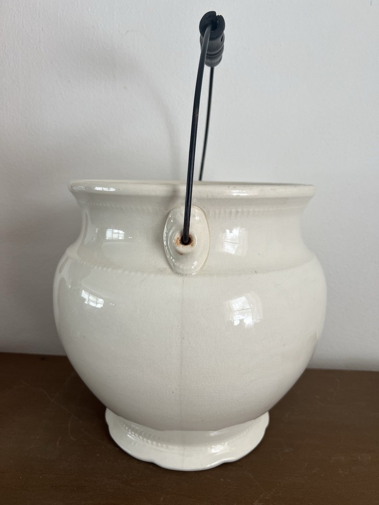 Antique Ironstone Pottery Chamber Pot