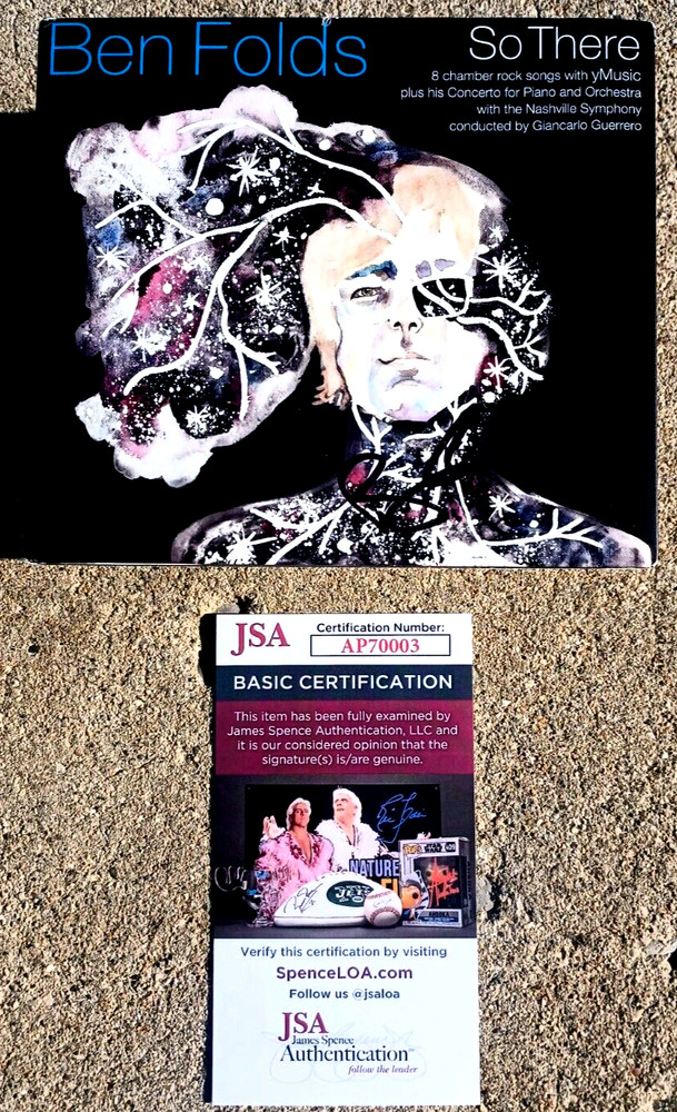 BEN FOLDS So There SIGNED CD JSA COA