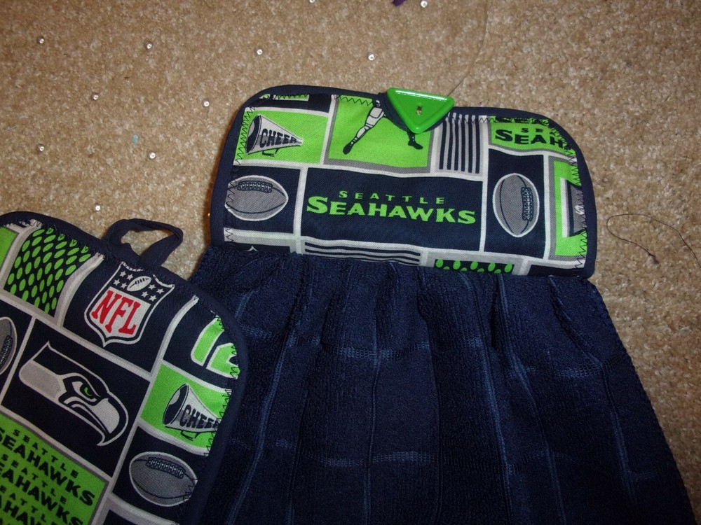 Pot holder towel set-Seattle Seahawks Theme