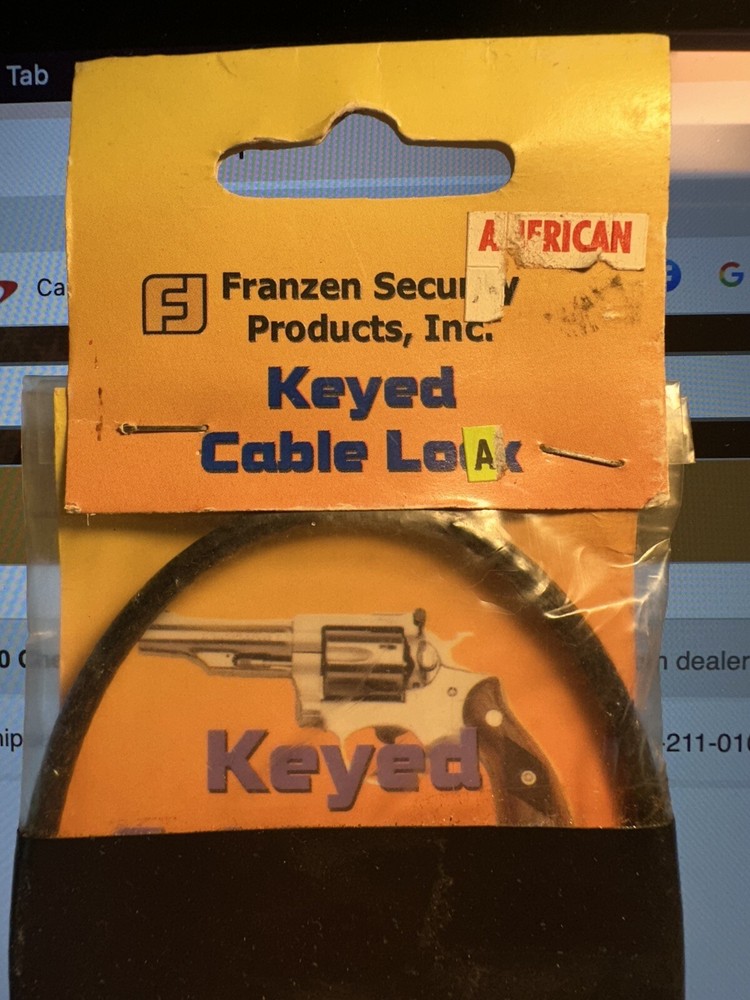 Keyed Cable Lock, Gun