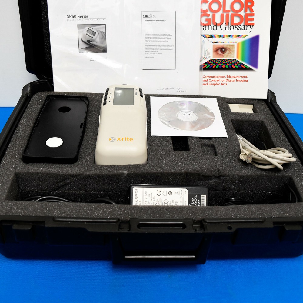 X-Rite SP64 Portable Sphere Spectrophotometer Lab values 4 print fabric physical