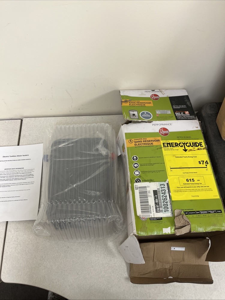 Rheem Performance RETEX-08 Electric Tankless Water Heater 8 kW 1.55 GPM *NEW*