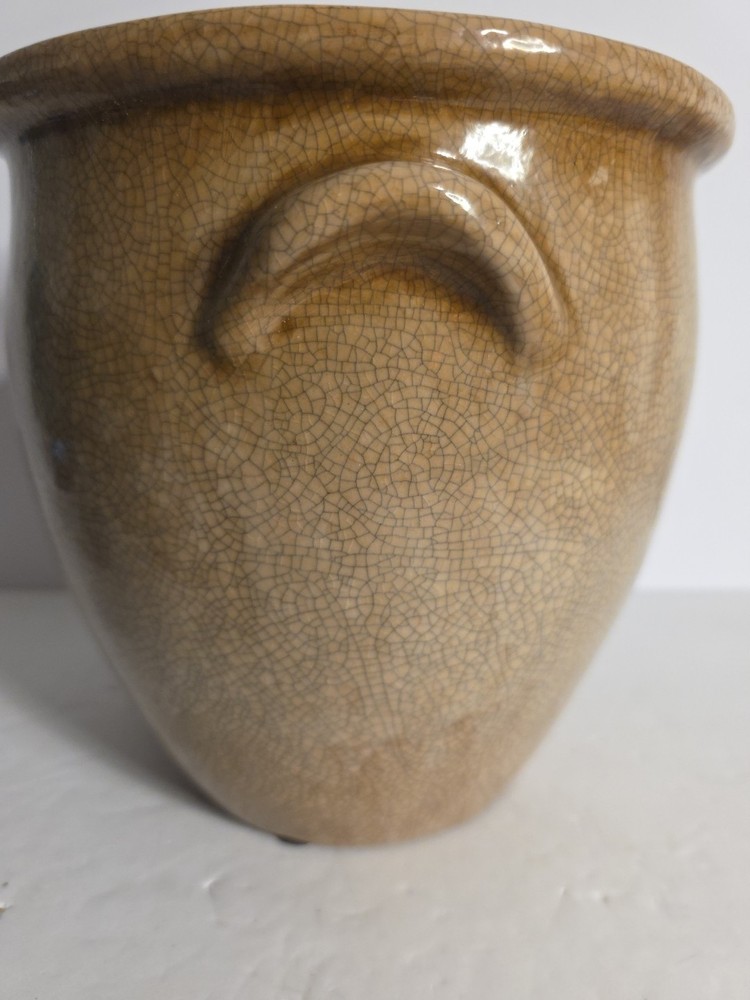 Crackled Glazed Crock / Planter No.4