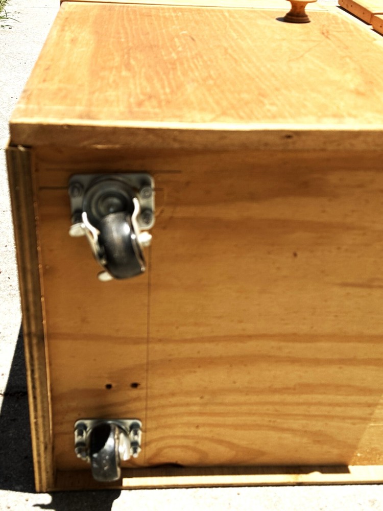 WORK BENCH SUITABLE FOR A SMALL LATHE OR A SEWING MACHINE WITH TOOL HOLDER