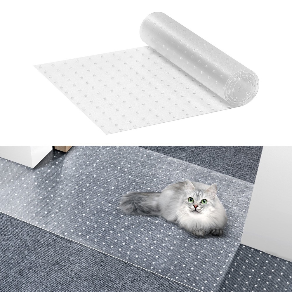Carpet Protector for Pets 15" x 4' PVC Scratch-Proof Cat Carpet Protector