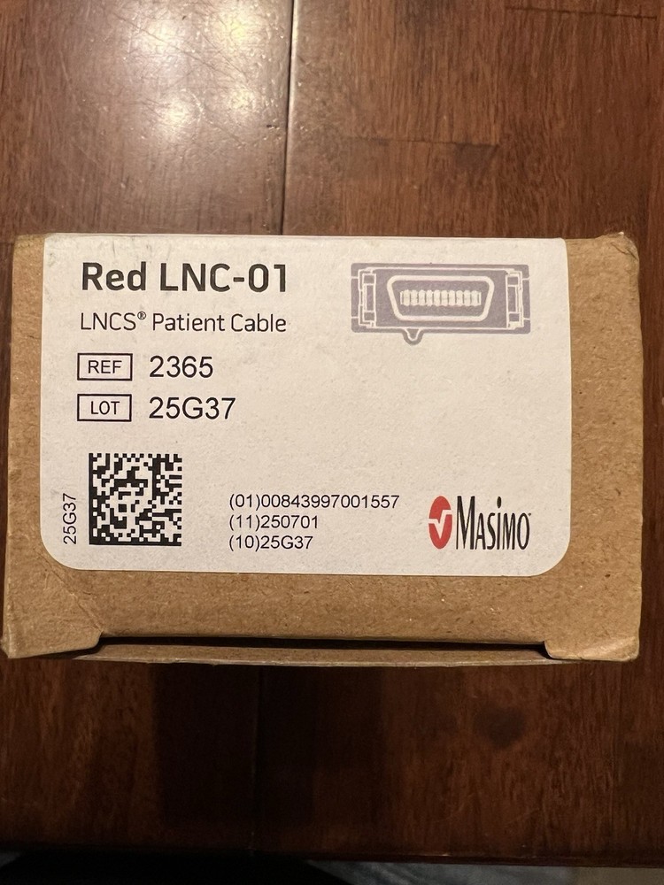 Masimo Set LNCS Patient Cable Red Lnc-01 Ref 2365
