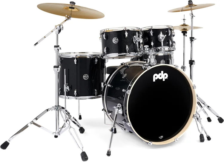 PDP Mainstage 5-piece Complete Drum Set - Black Sparkle