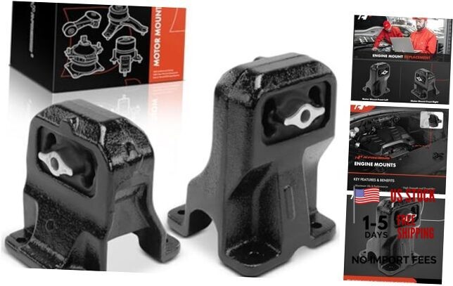 2PCS Front Left and Right Engine Motor Mount Set Compatible with Dodge Ram