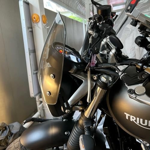 Motorcycle Double Bubble Windshield Windscreen Visor Compatible with Street