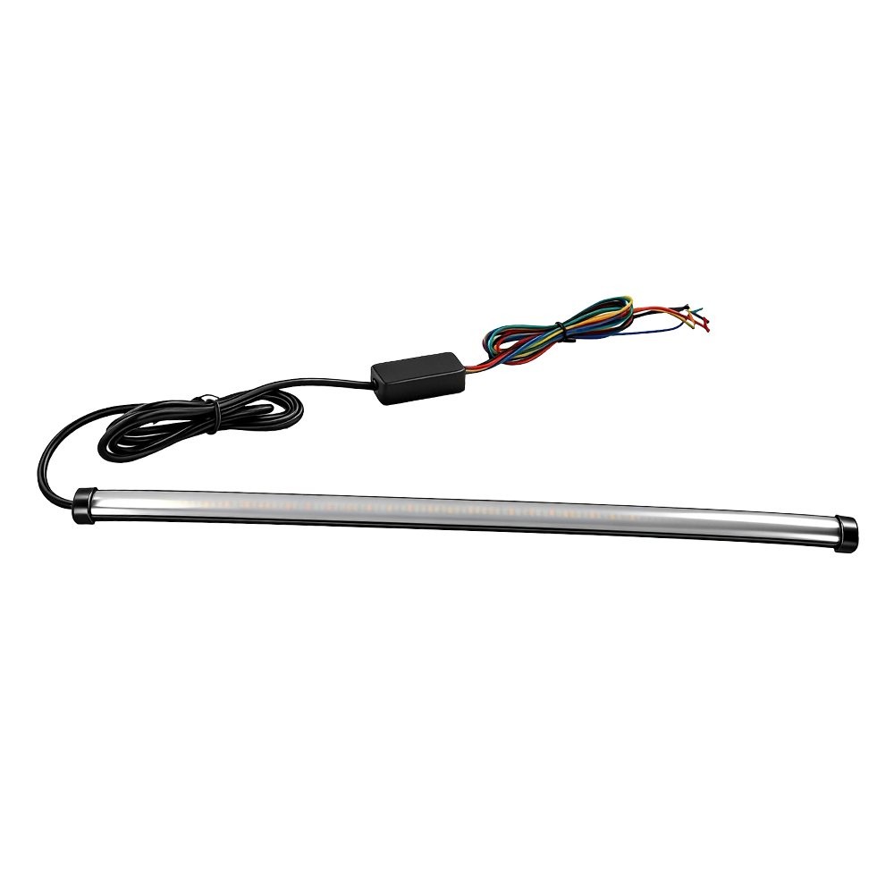 Motorcycle Flowing Sequential Switchback DRL Turn Signal LED Strips Tail Light