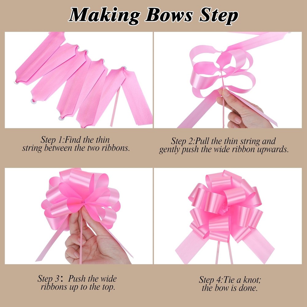 12 PCS Extra Large Cellophane Bags 40x50 Inch Easter Wrap 12 Pull Bows