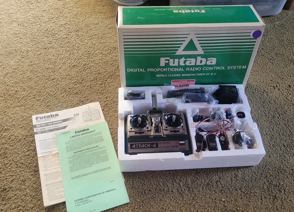 Futaba FP-T4NBL Attack 4 Series Transmitter AM 75 Remote Control System