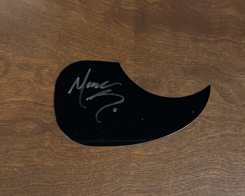 Marc Broussard Signed Guitar Pickguard Autographed