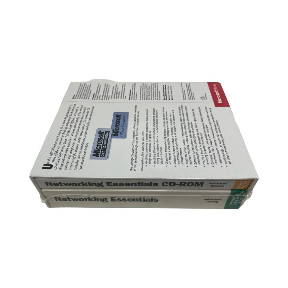 NEW Microsoft Networking Essentials 1996 1st Edition Book & CD Sealed!