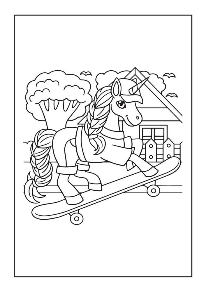 Unicorn Fun Activity Coloring Book eLearning INSTANT DIGITAL DOWNLOAD