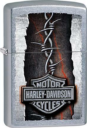 Zippo Windproof Metal Design Fire Lighter - Harley-Davidson Spiked Chain