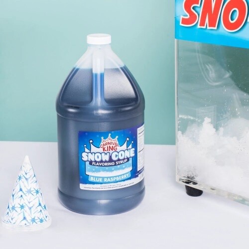 4 GALLON CASE Carnival King Blue Raspberry Snow Cone Crushed Ice Machine Syrup