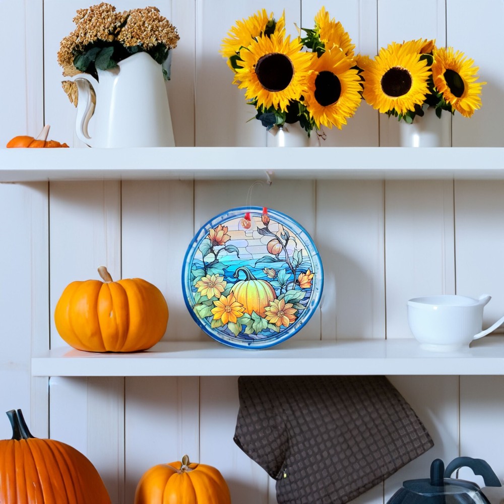 Pumpkin Patch 2 Design Holographic Fall Ornament