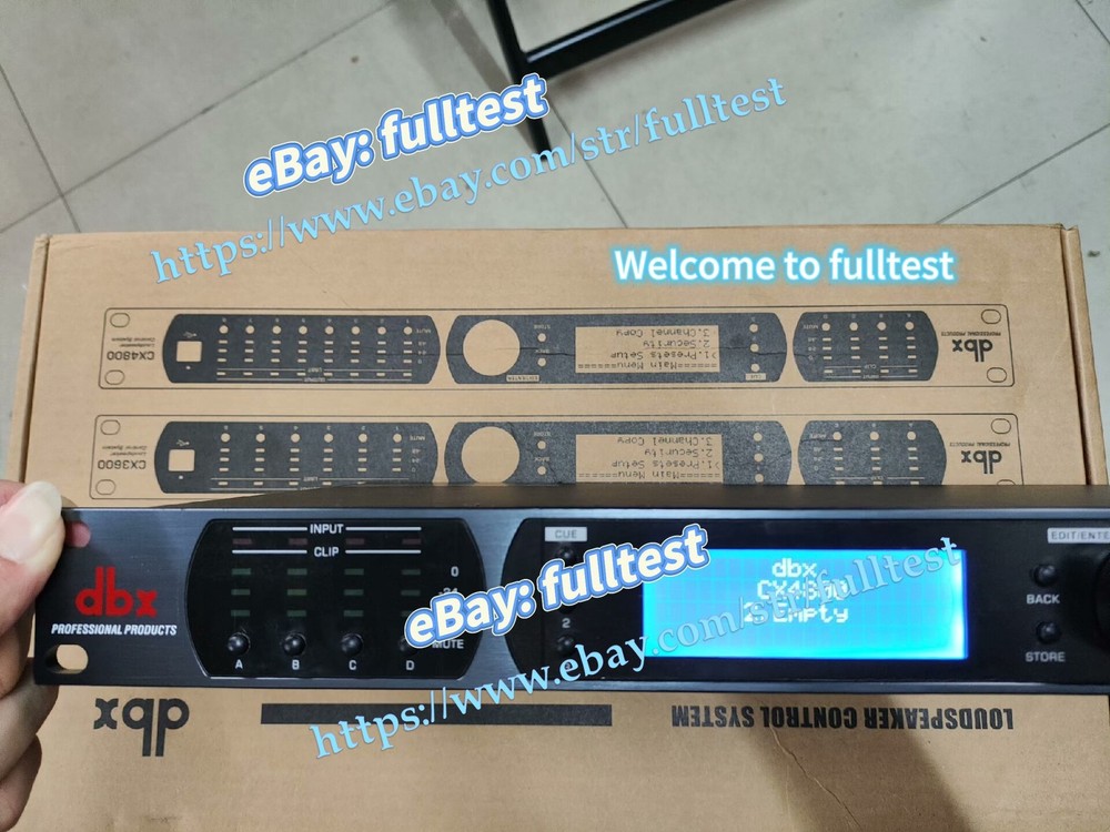 1PCS DBX cx4800 processor, four in eight out audio processor -fulltest
