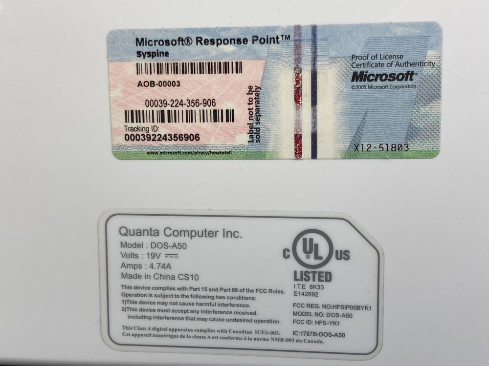 Syspine DOS-A50 Digital Operator System A50 No Power Adapter AS IS