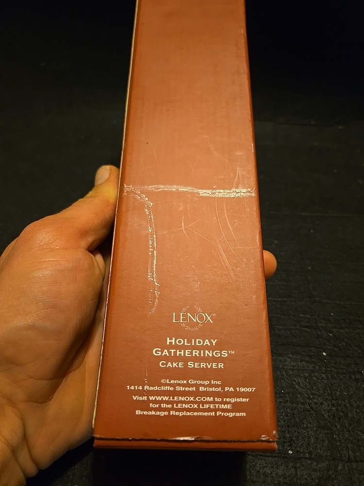 Lenox Holiday Gatherings Cake Server In Original Box