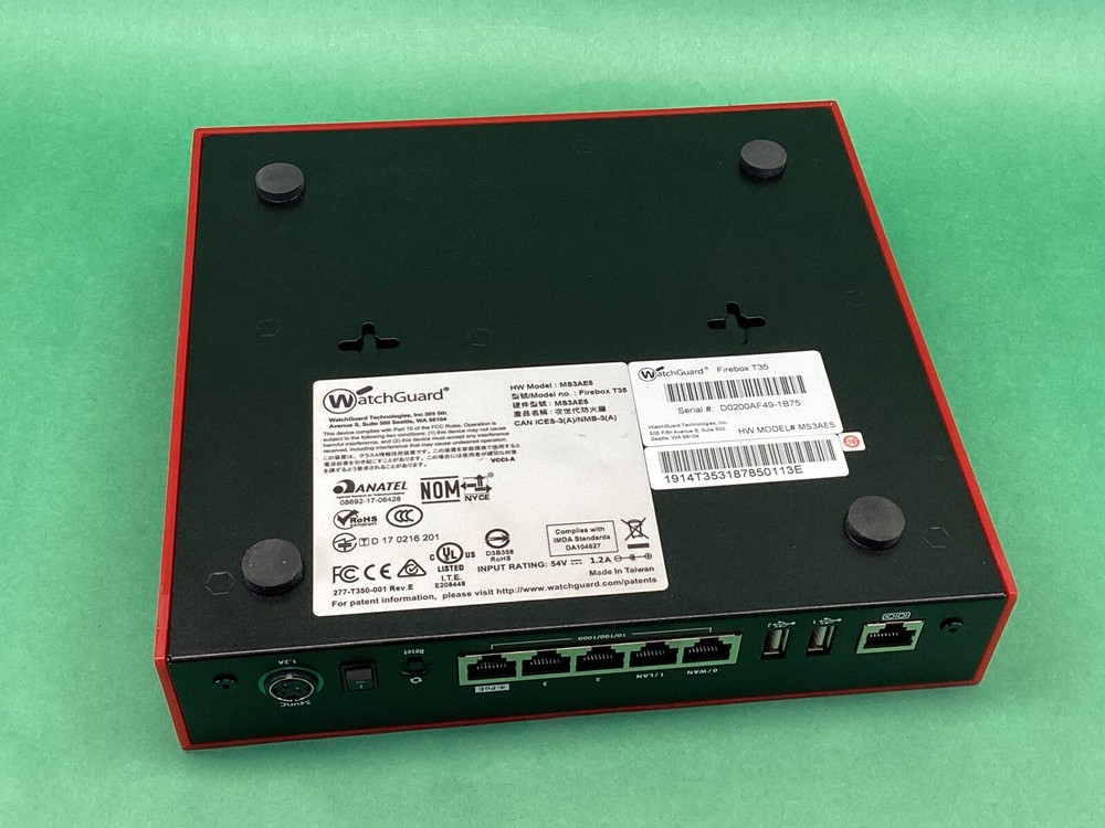 Watchguard Firebox T35 Network Security Firewall Appliance