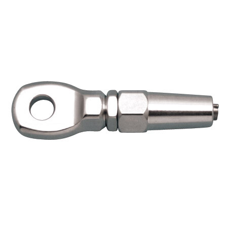 STAINLESS QUICK ATTACH EYE, 3/8", 316 SS