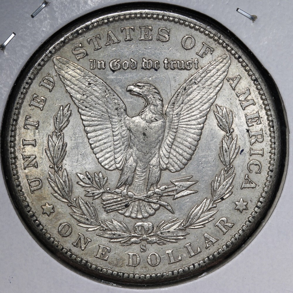 1880-S Morgan Silver Dollar AU E378 WXEE
