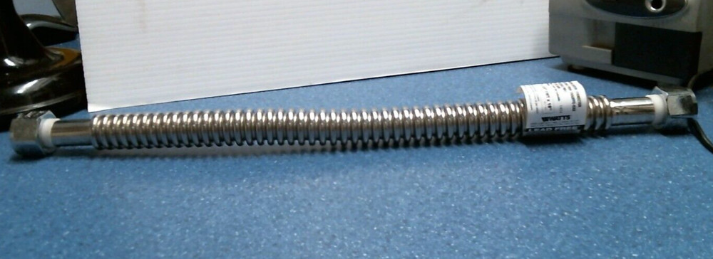 Watts Flexible Water Heater Connector 3/4" FIP x 3/4" SWT x 18"  (56782)  FS