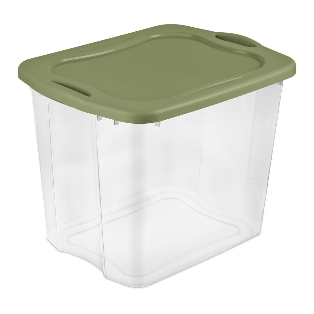 Sterilite EZ Carry 95 Quart Extra-Large Storage Bin, Clear Plastic Storage