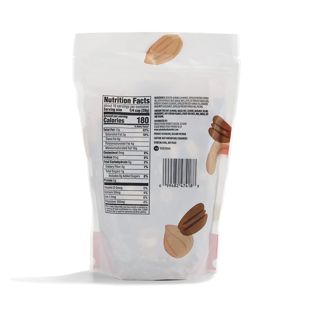 , Unsalted Deluxe Mixed Nuts, 16 Ounce