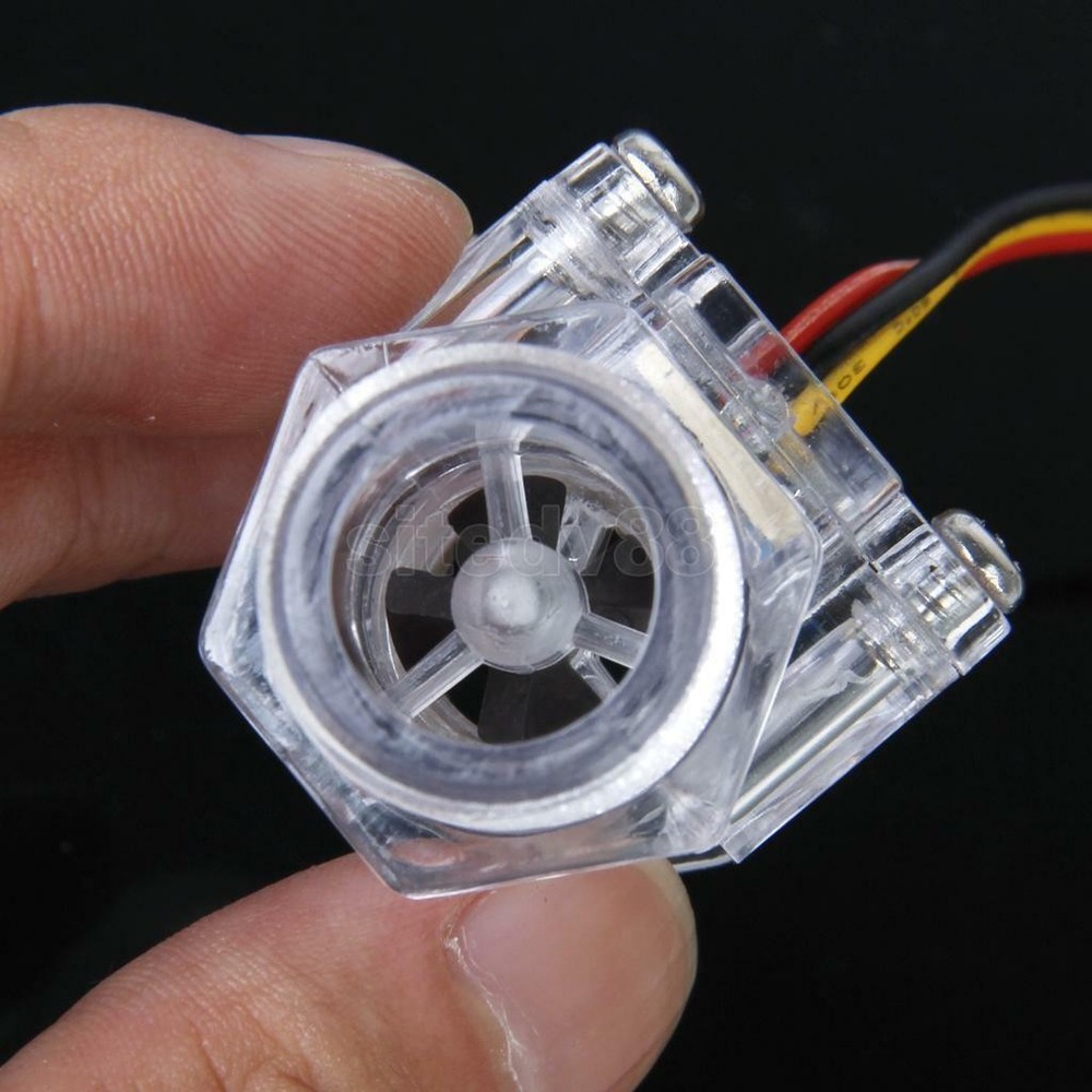 G1/2" Copper Water Flow Hall Sensor Switch Flow Meter Flowmeter Counter A