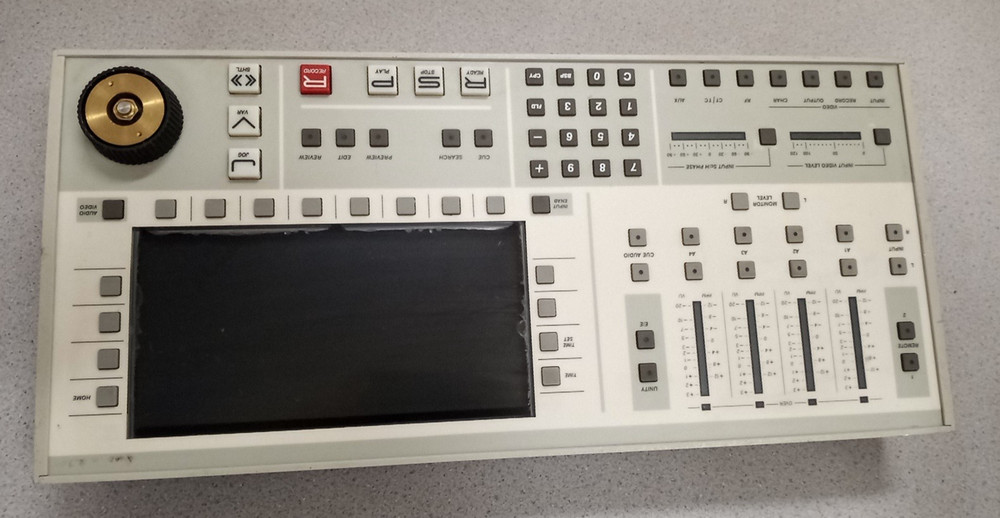 Ampex VPR-300 Video Production D-2 Jog Wheel Controller Recorder