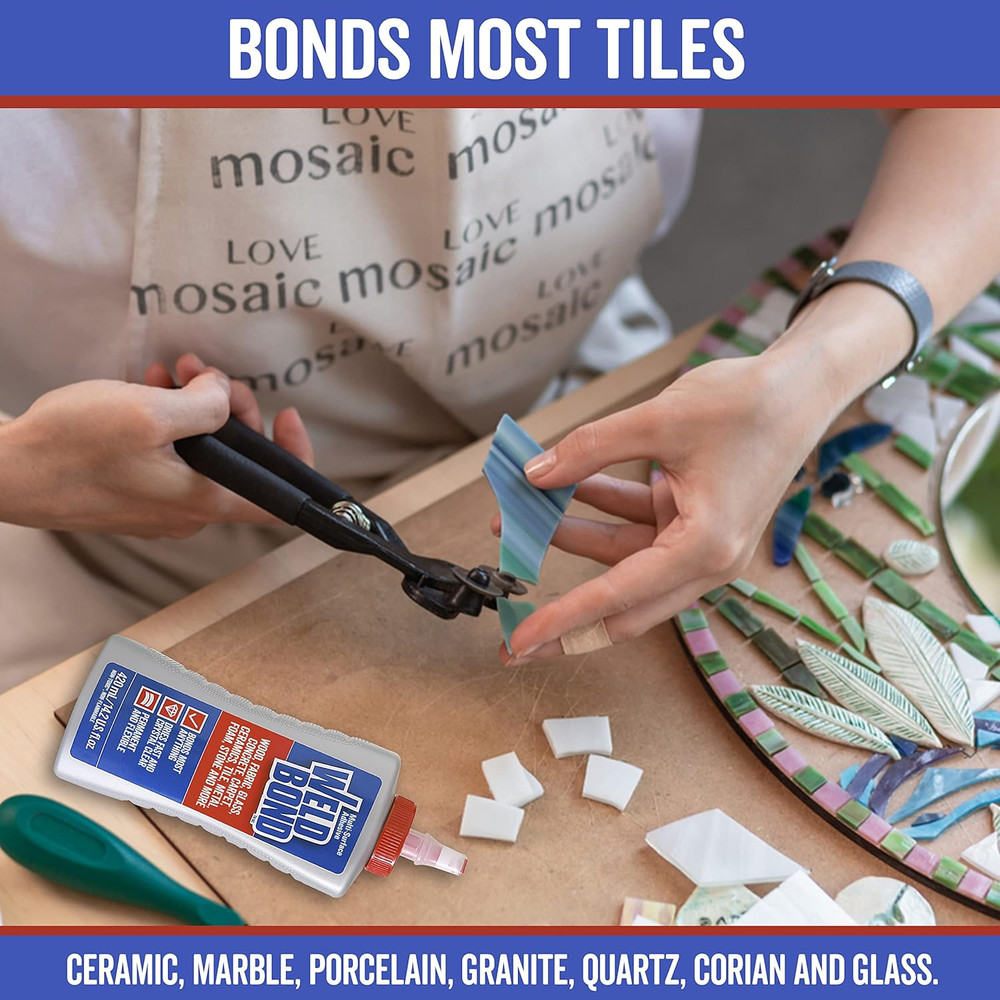 Weldbond Multi-Surface Strong Glue – Fast Drying Glue for Wood, Tile, Ceramic, P