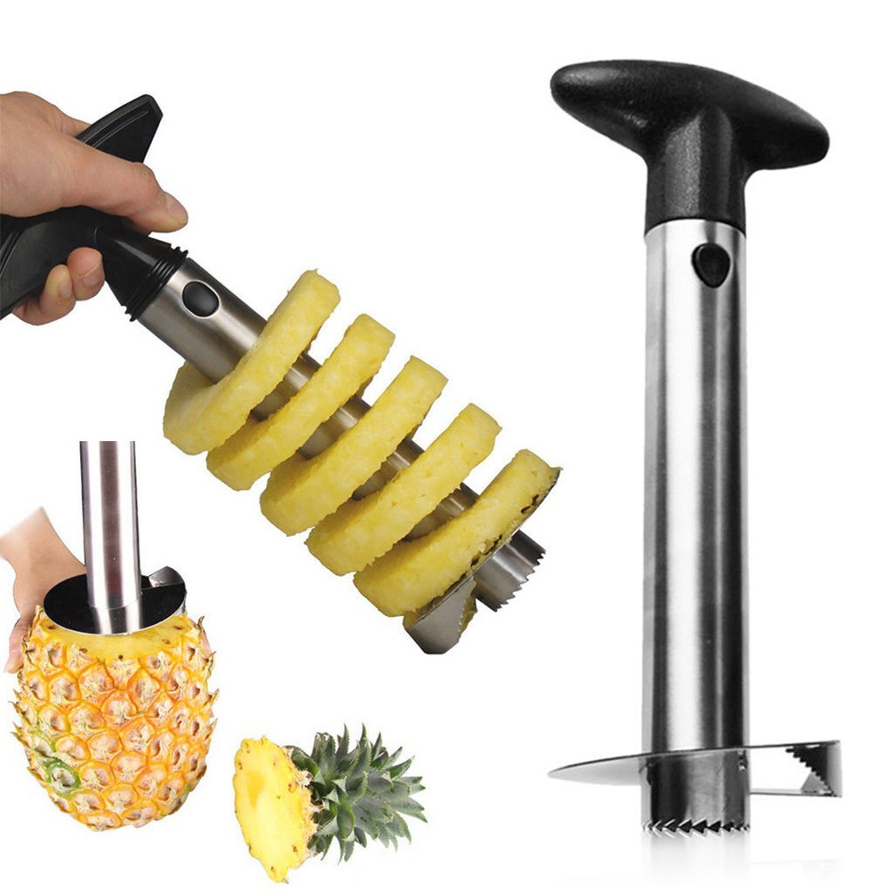 Fruit Pineapple Corer Slicer Peeler Kitchen Tool Stainless Steel Easy Gadget