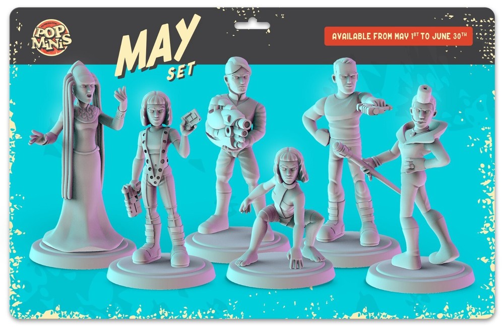 UNPAINTED 5th Fifth Element Set of 6 3d Printed Models