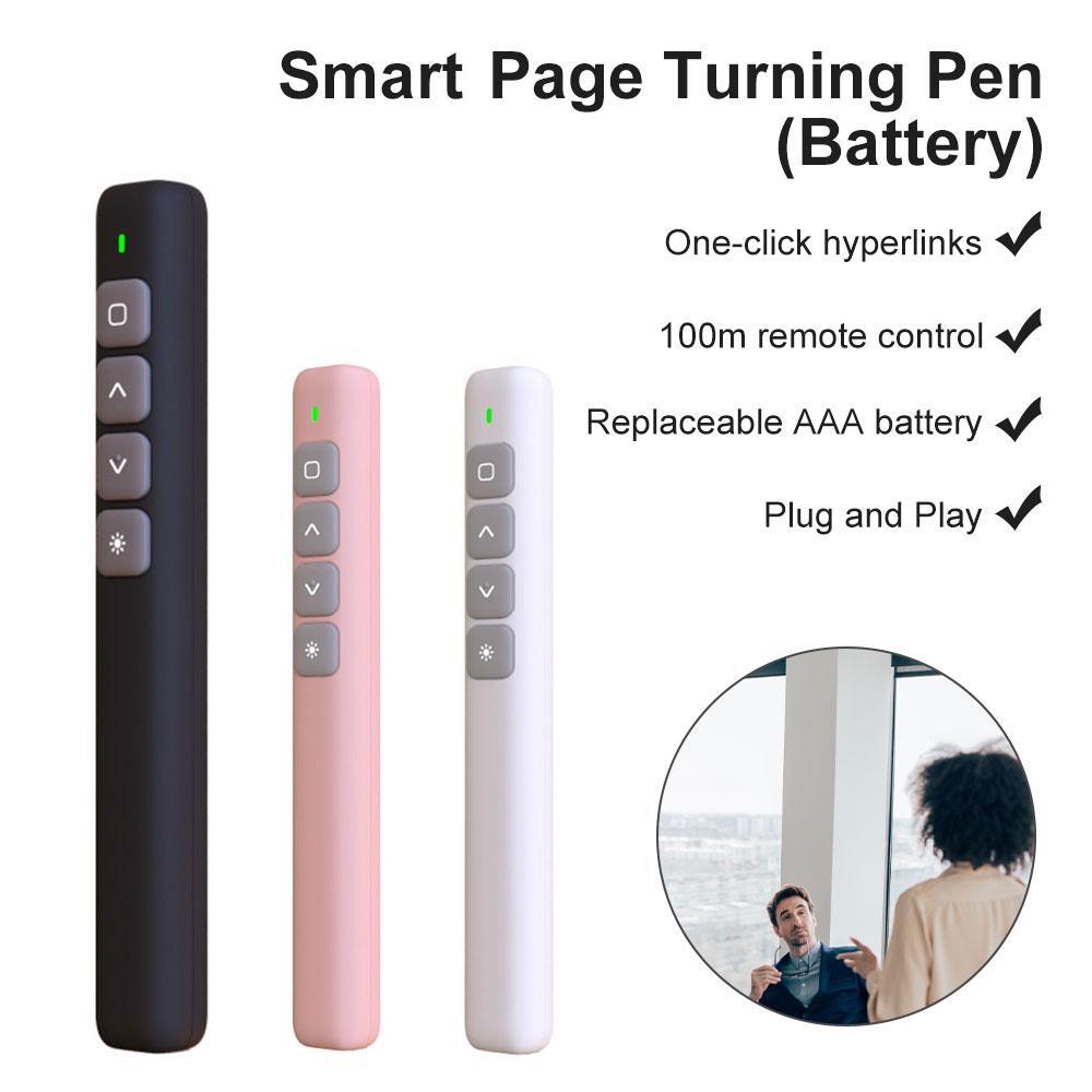 Wireless Presenter Remote Control 2.4GHz USB Projector Page Turning Pen