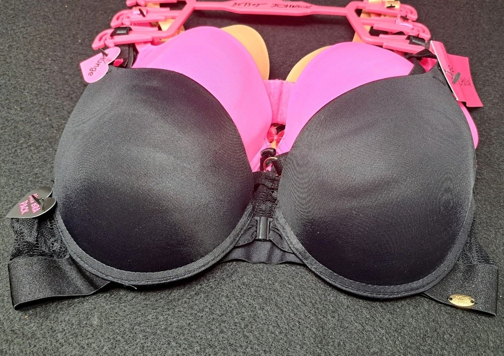Betsey Johnson Three Piece Mixed Bra Pack 34C