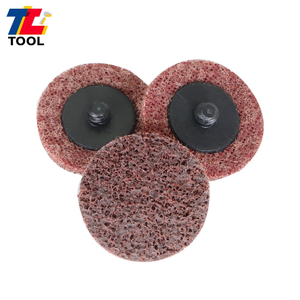 50Pcs 2" Surface Conditioning Discs Roll Lock Die Grinder Sanding Pads