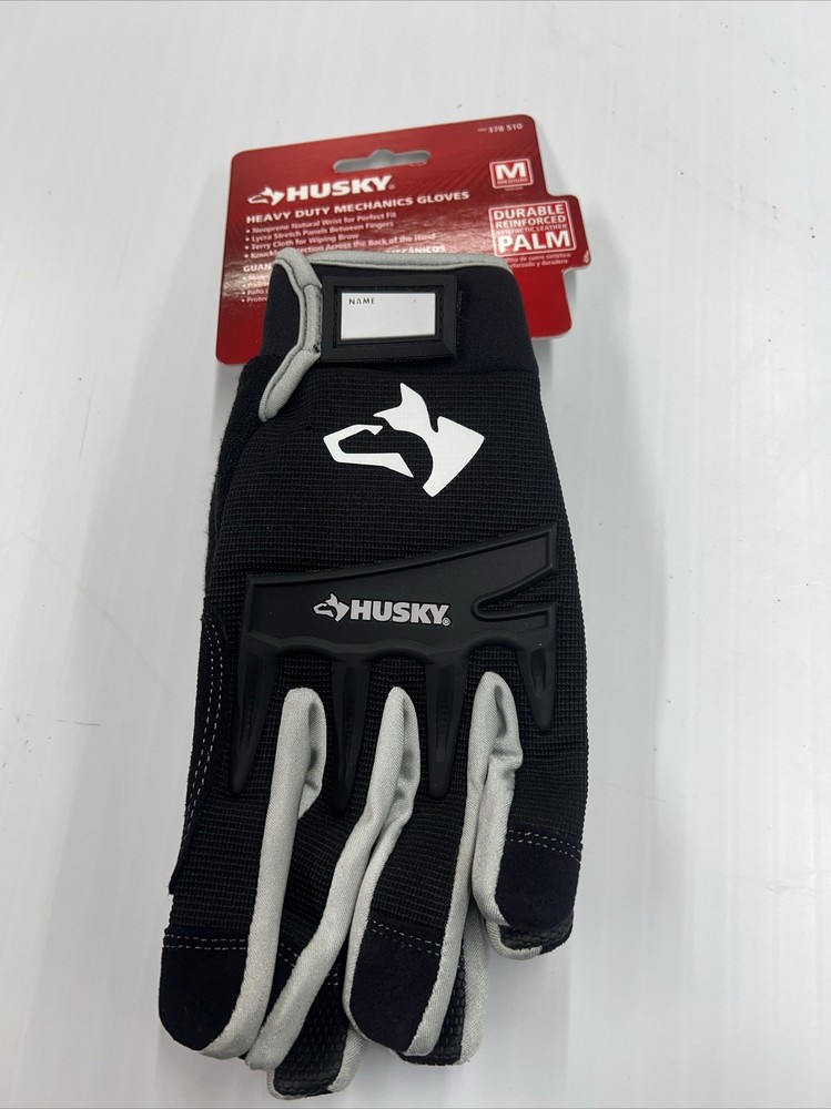 Husky Heavy Duty Mechanics Work Gloves Pair Size Medium