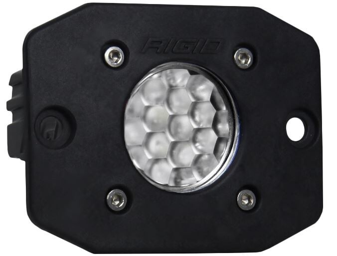 Rigid 20631 Ignite Flood Diffused White Rectangle LED Single Light Kit Set Black
