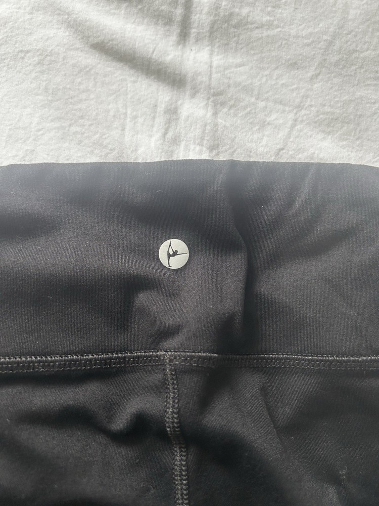 90 Degree By Reflex Leggings Size Large Black Front Inside Pocket Pull On