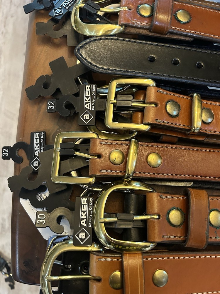 Aker B11 Leather Gun Belt