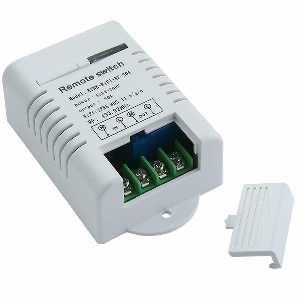 30A WiFi Relay Switch 1-Channel Smart Home Receiver Automation Modules