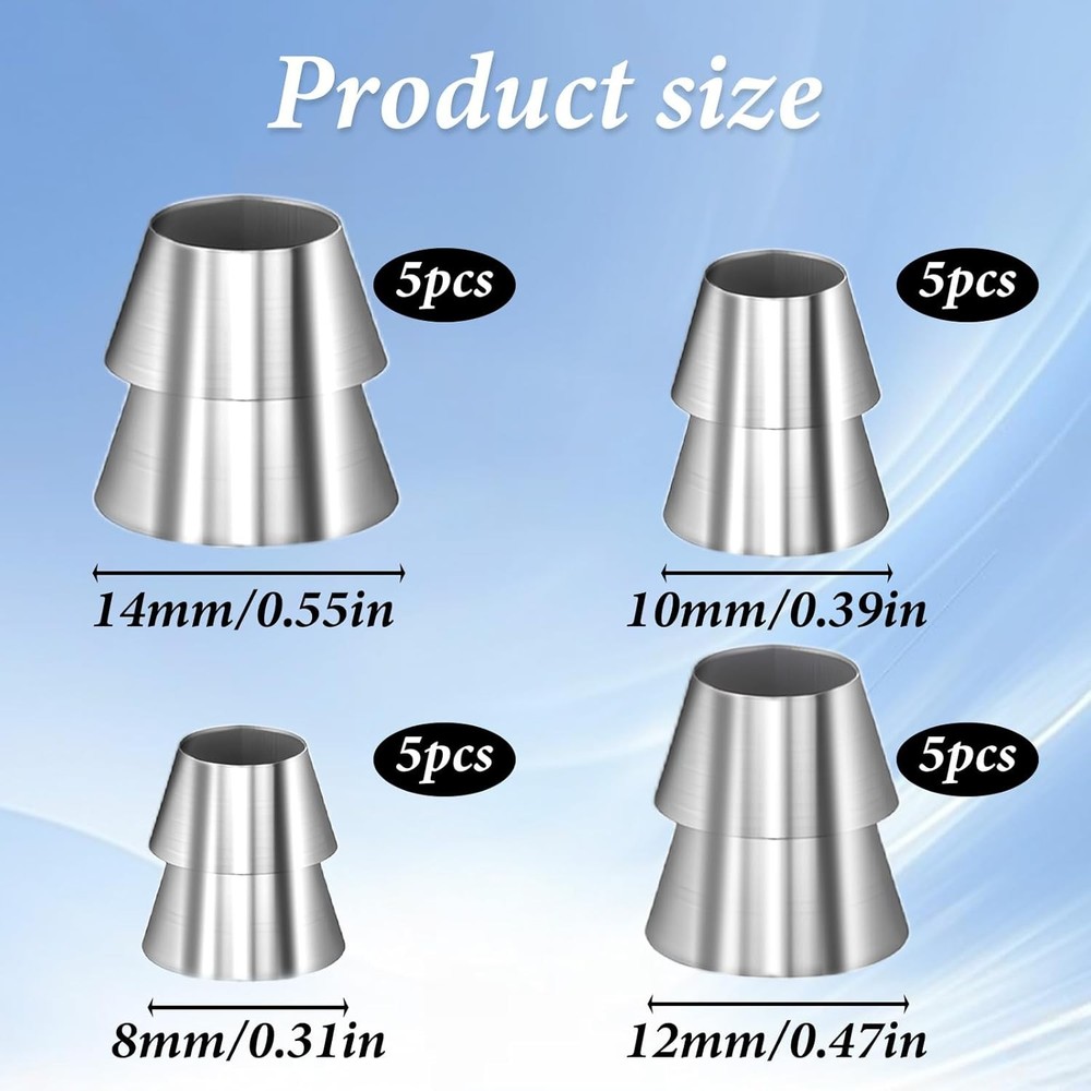 20 Pcs Round Axe Handle Wedge Safety Wedges Hammer Silver
