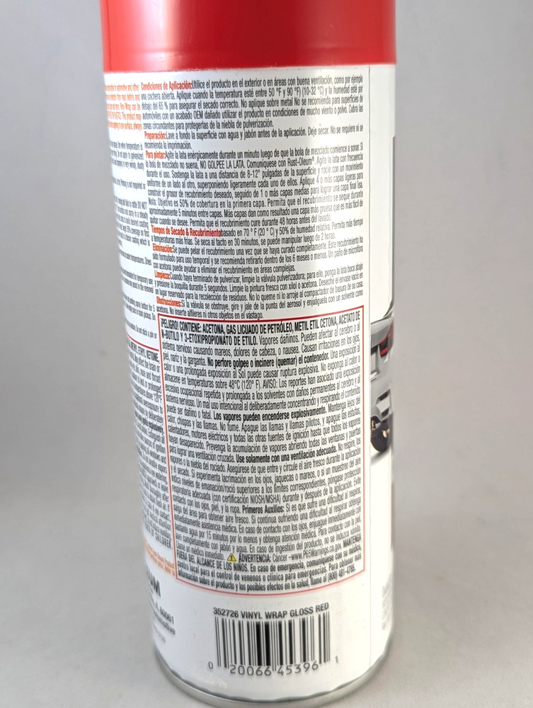 Rust-Oleum Automotive Vinyl Wrap gloss RED