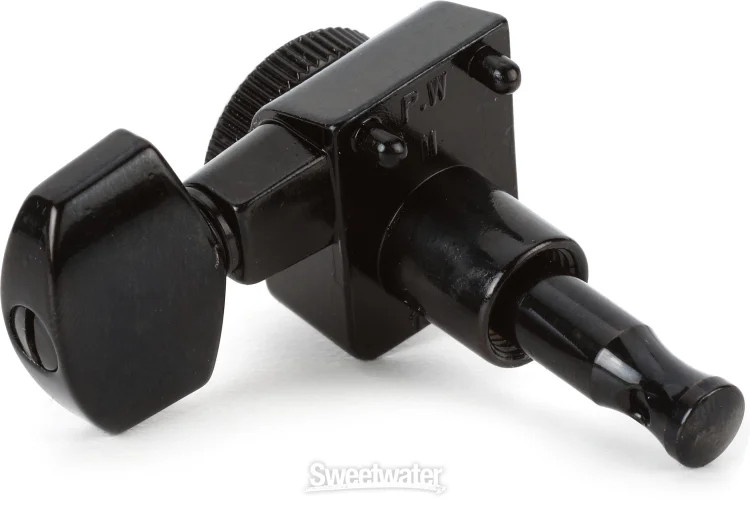 Fender Stratocaster/Telecaster Locking Tuning Machine Set - Black