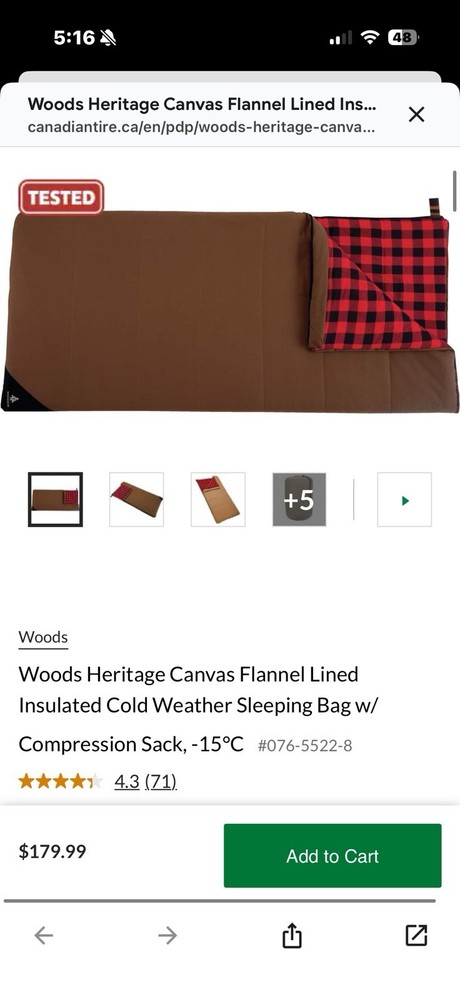 Woods Heritage 4.5 Sleeping Bag
